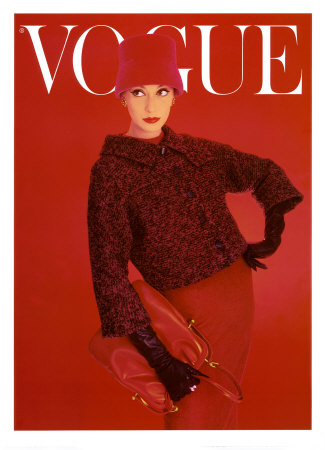 Vogue Cover, Red Rose, August 1956